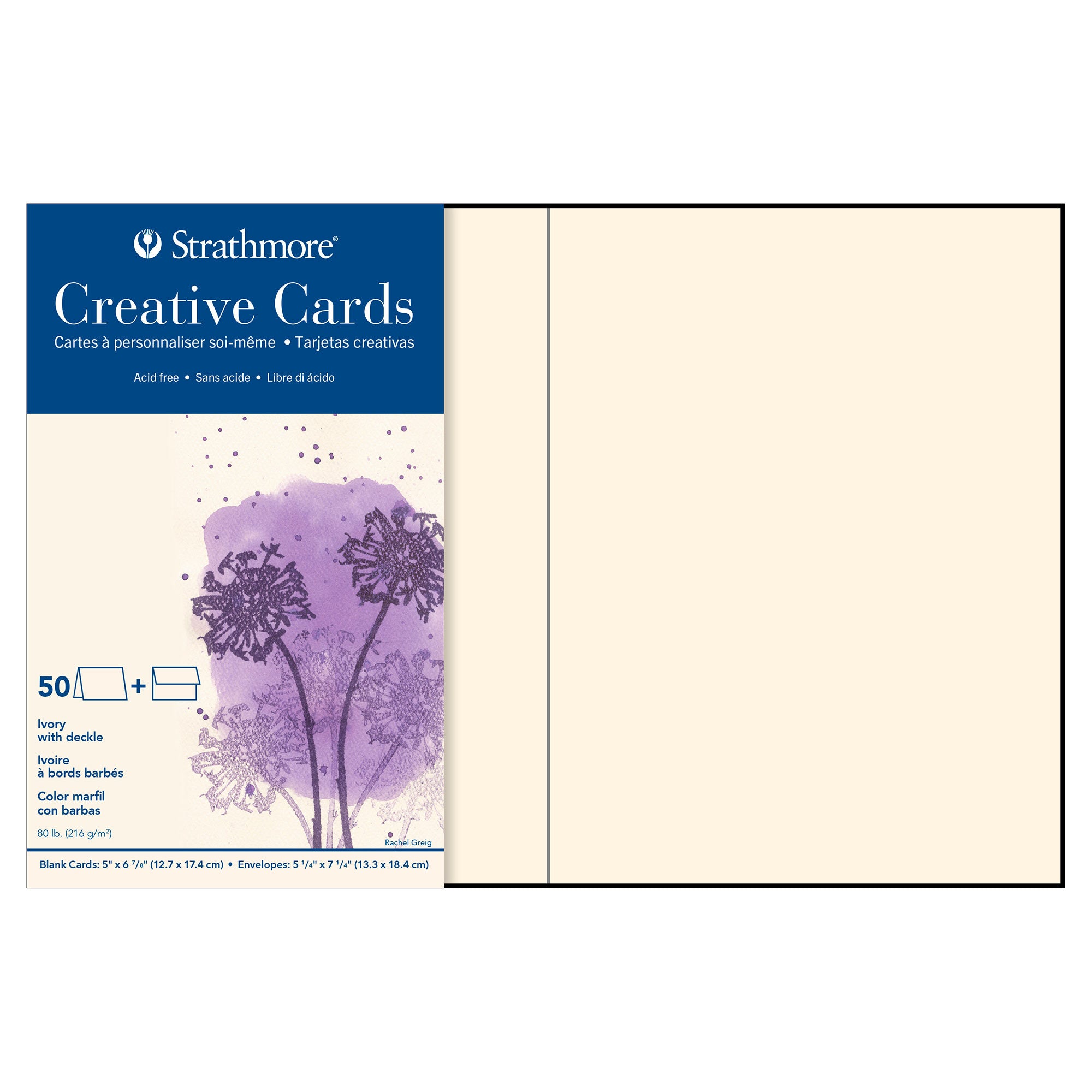Ivory Deckled Edge Creative Cards - Unleash Your Creativity!