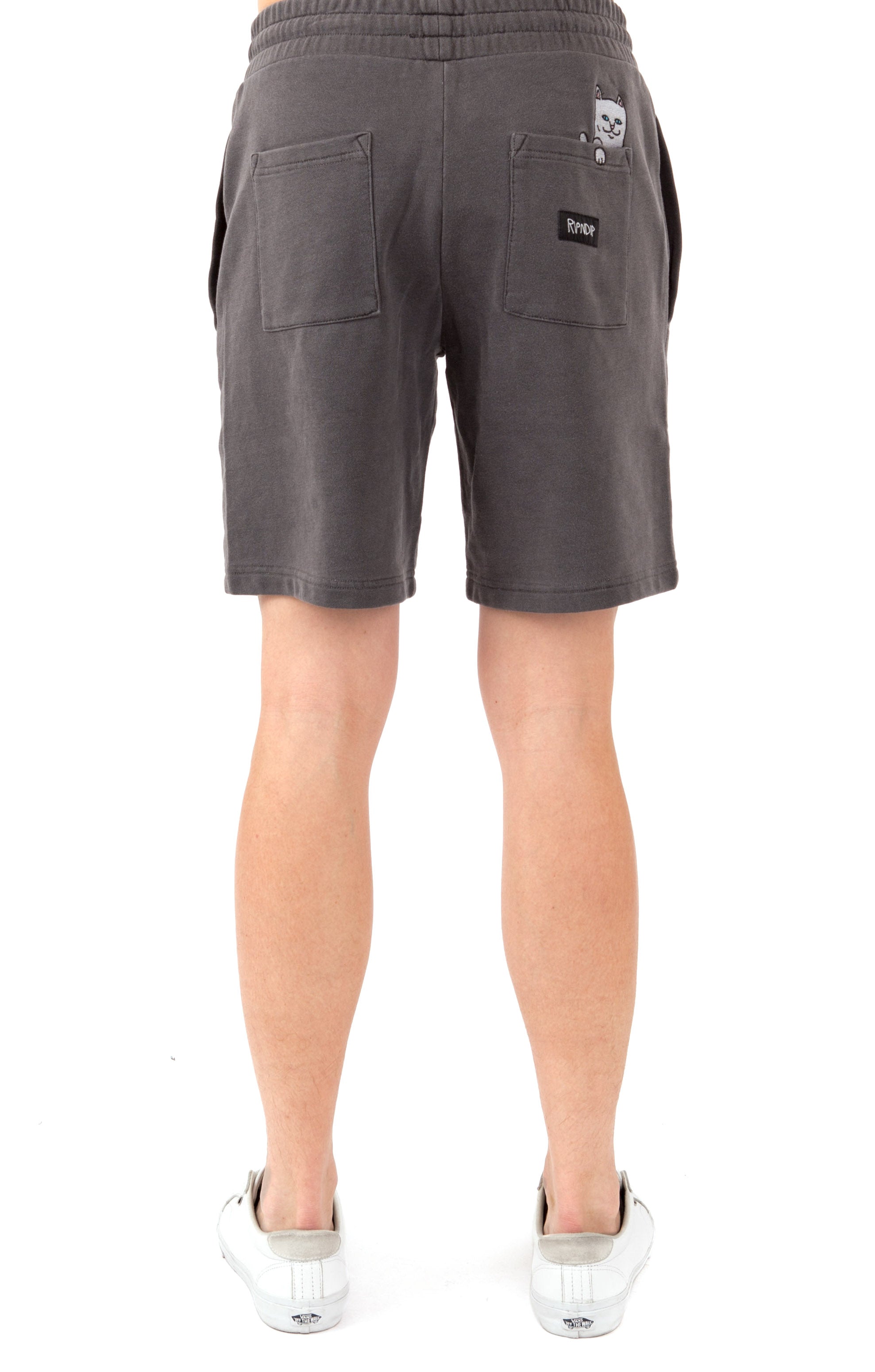 RIPNDIP's Stunning Peek A Nerm Over Dye Black Sweat Shorts