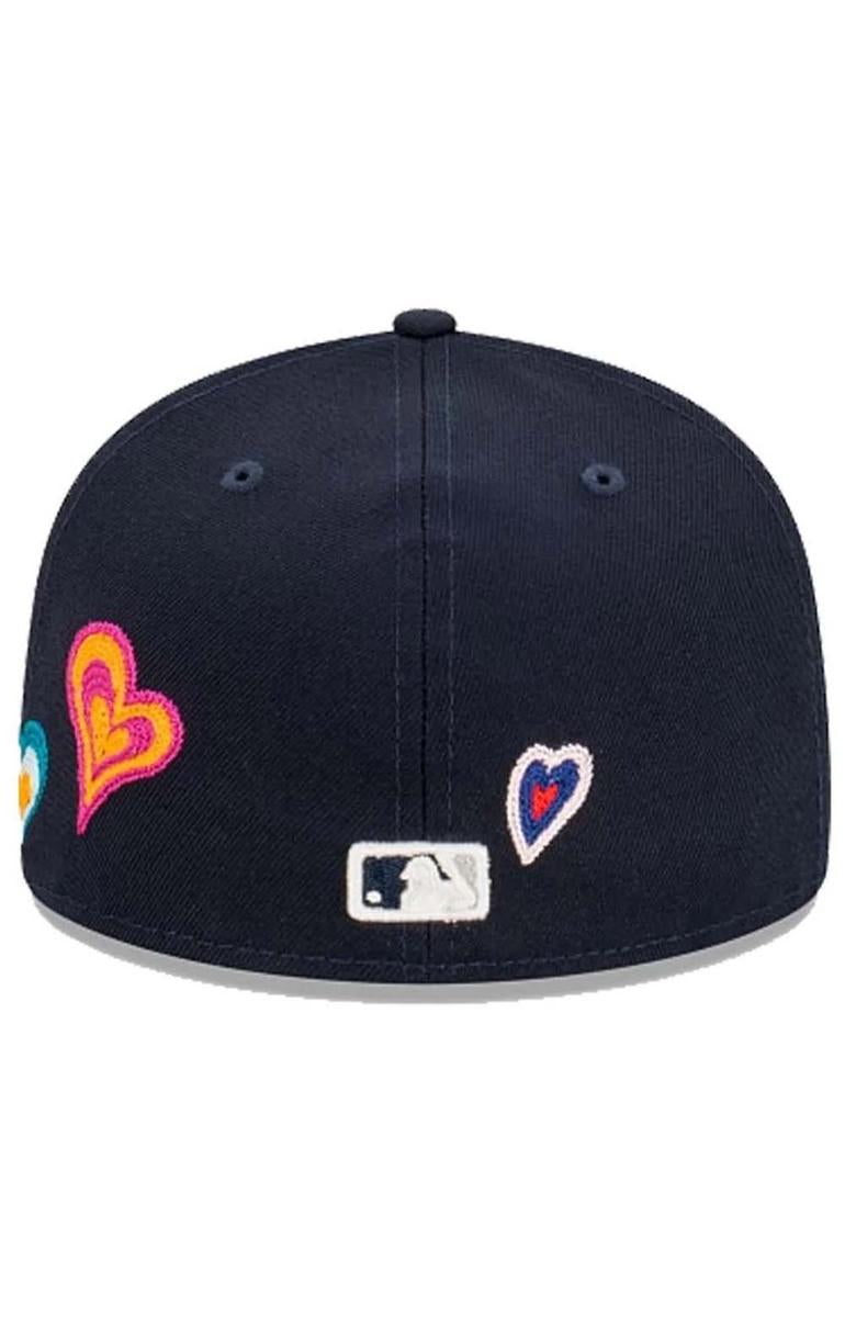NY Yankees Heart Chainstitch 59FIFTY Fitted Cap - A Must - Have for Fans!