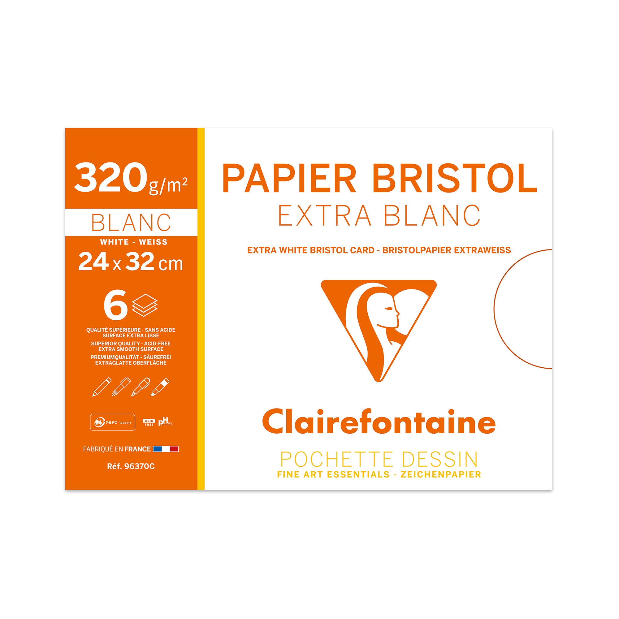 Bristol Super White Paper Pouch - Ideal for Art and Tech Drawings