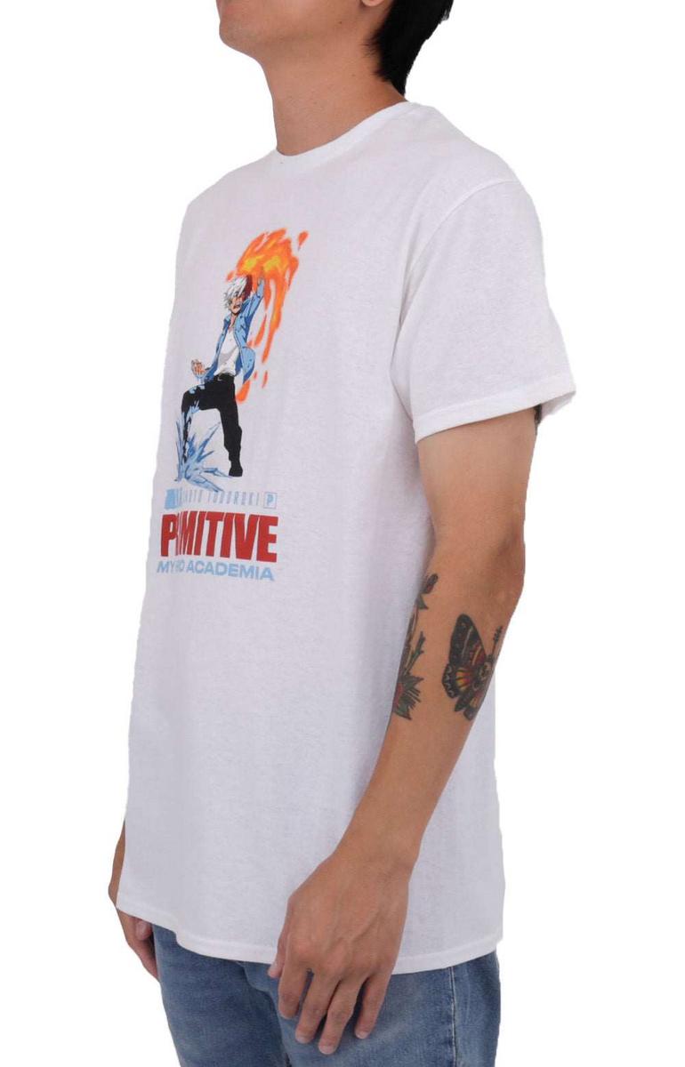 Don't Miss! Primitive x My Hero Academia Shoto White Flashfreeze Heatwave T-Shirt
