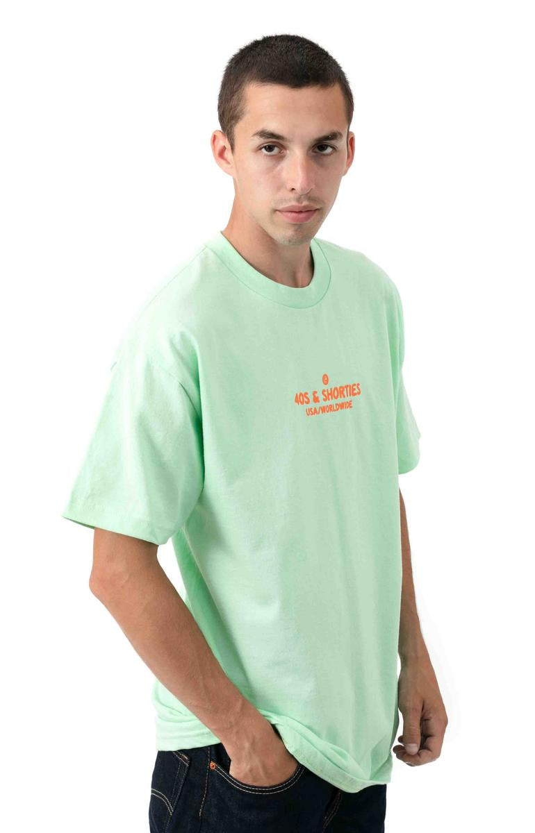 Awesome Mint Toon Text Logo Tee by 40s & Shorties