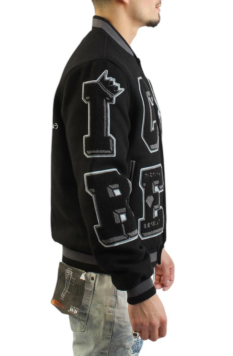 Ice Cream Men's Creme Patchwork Varsity Jacket