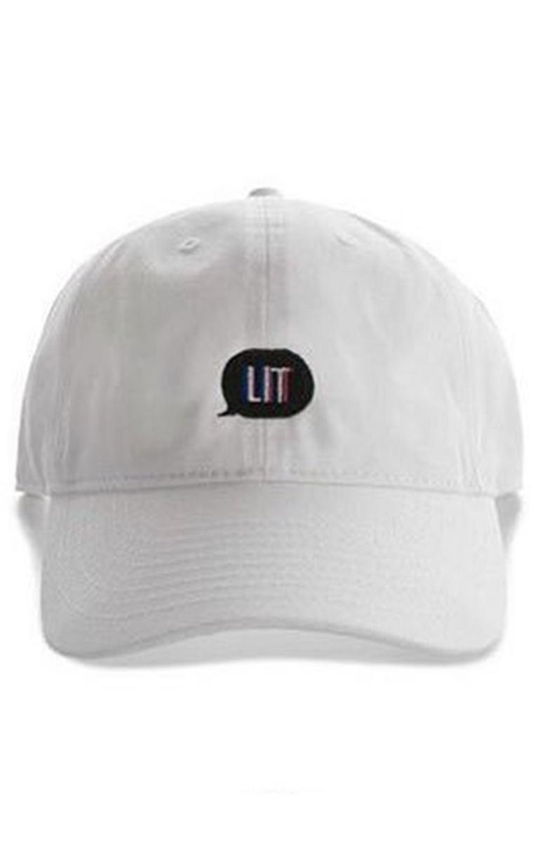 Stunning Embroidered 'Lit' Adjustable White Dad Cap