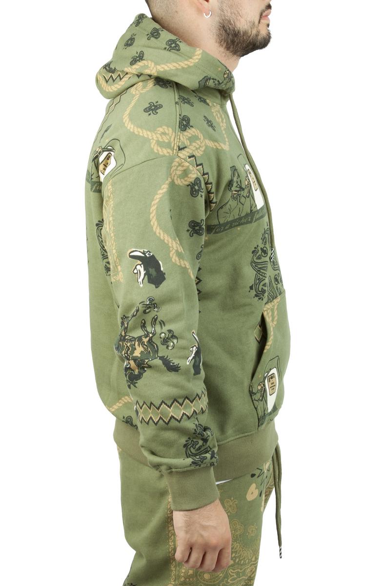 Folksy Running - Dog Paisley Deal Hoodie