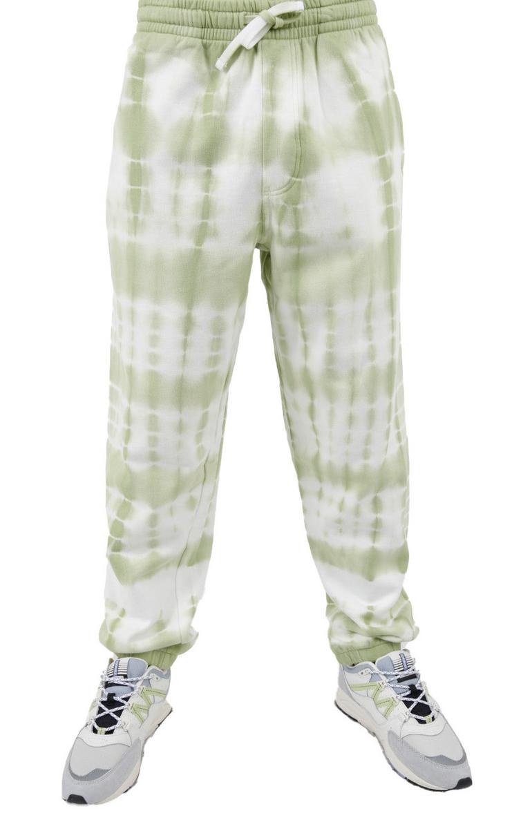 Chill Vibes Tie Dye Fleece Sweatpants - Celadon Green: Your Ultimate Casual Comfort