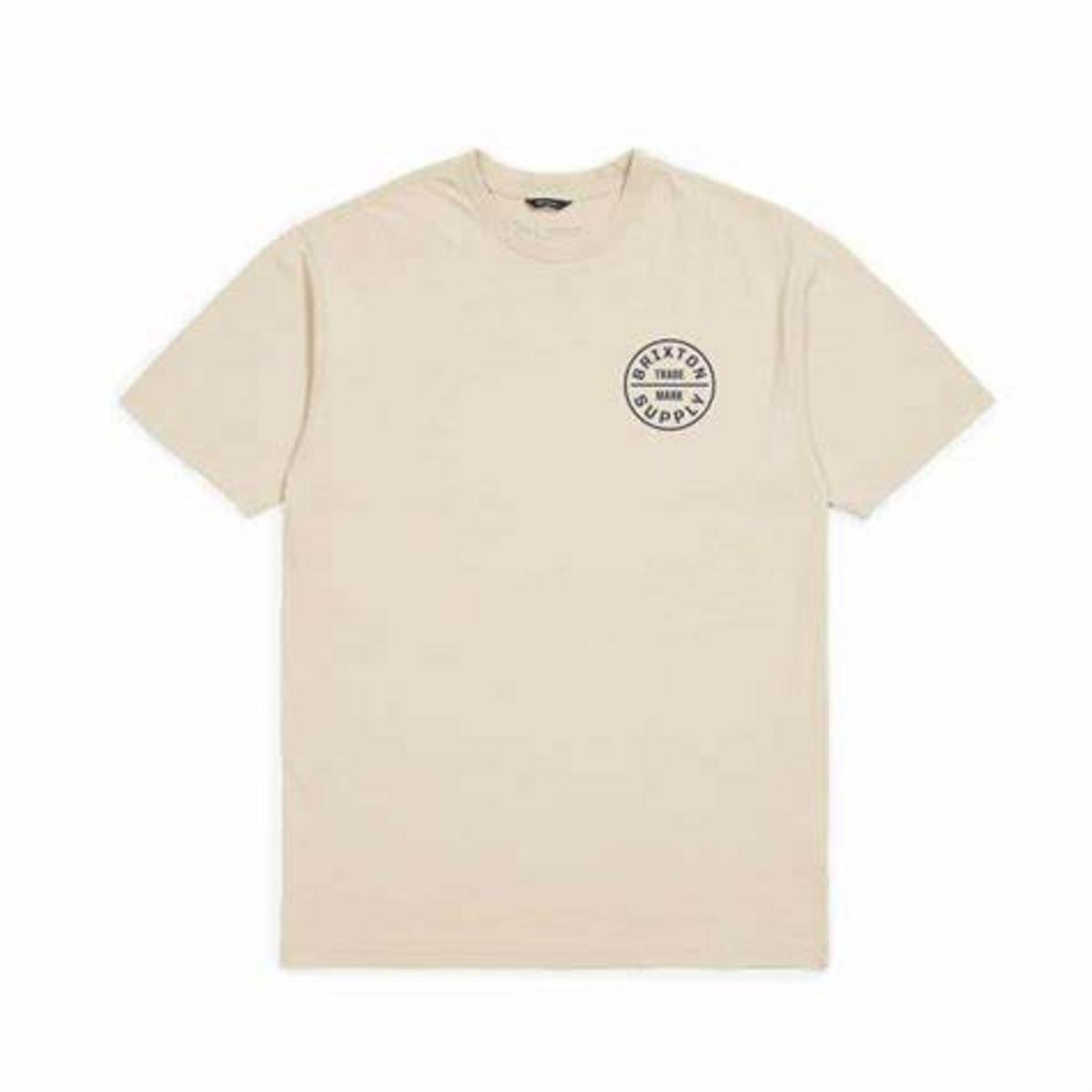 Brixton Oath Vanilla V-Neck T-Shirt: Premium Comfort for Street Style