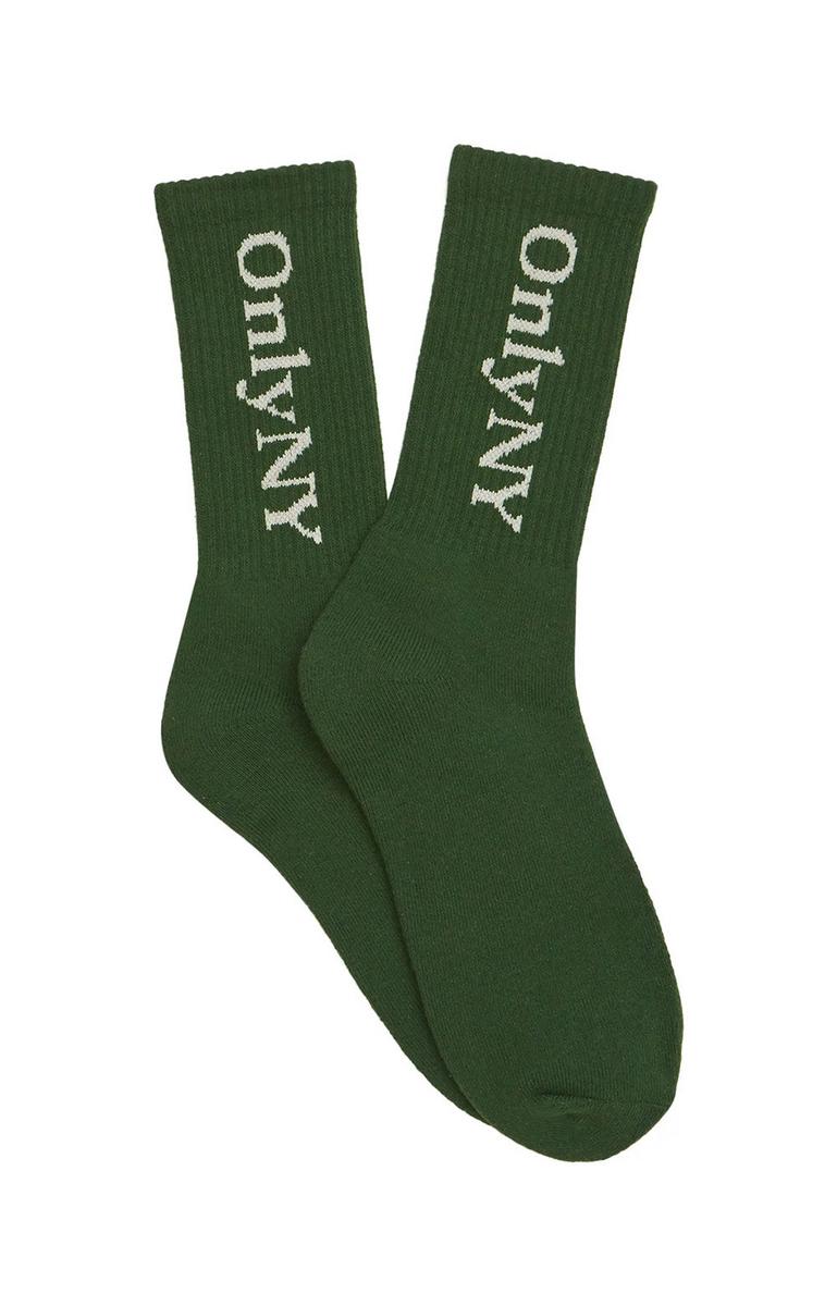 Only NY's Stunning Dark Green Lodge Emblem Socks - Grab Yours Now!