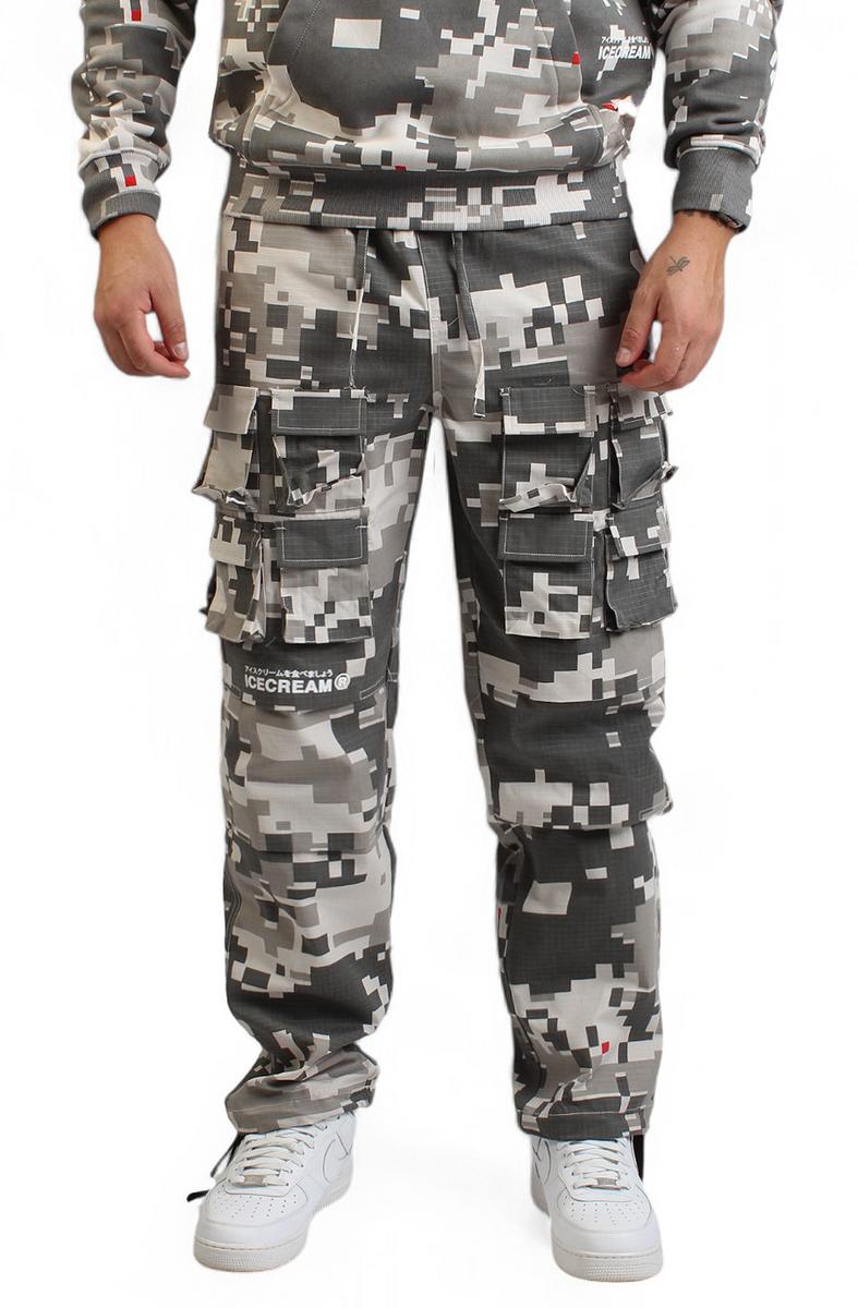 Ice Cream Men's Camo Hollow Cargo Pants - Fall Fashion Essential