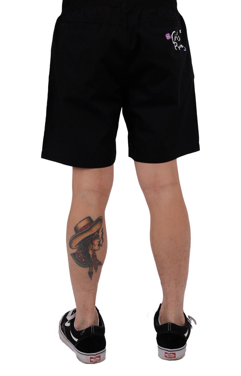 Chris Pyrate x XLARGE Stunning Black Artistic Swim Shorts