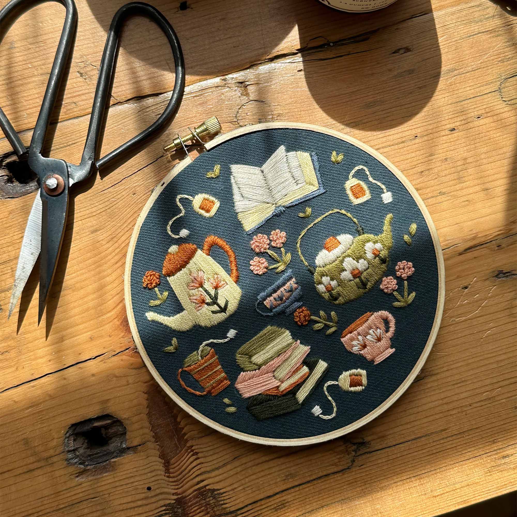 Tea Time DIY Embroidery Kit - Unleash Your Creativity!
