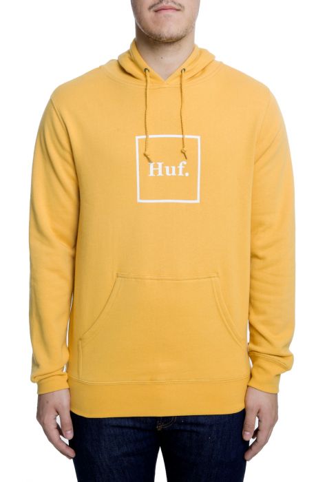 Huf Stunning Mineral Yellow Box Logo Hoodie - A Must-Have!