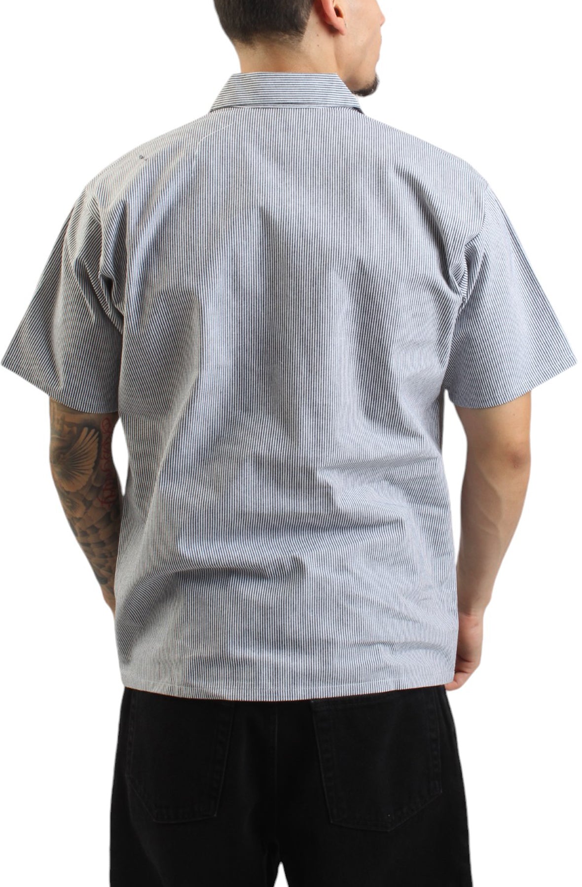 Half Zip Striped Work Shirt - The Ultimate Job Companion