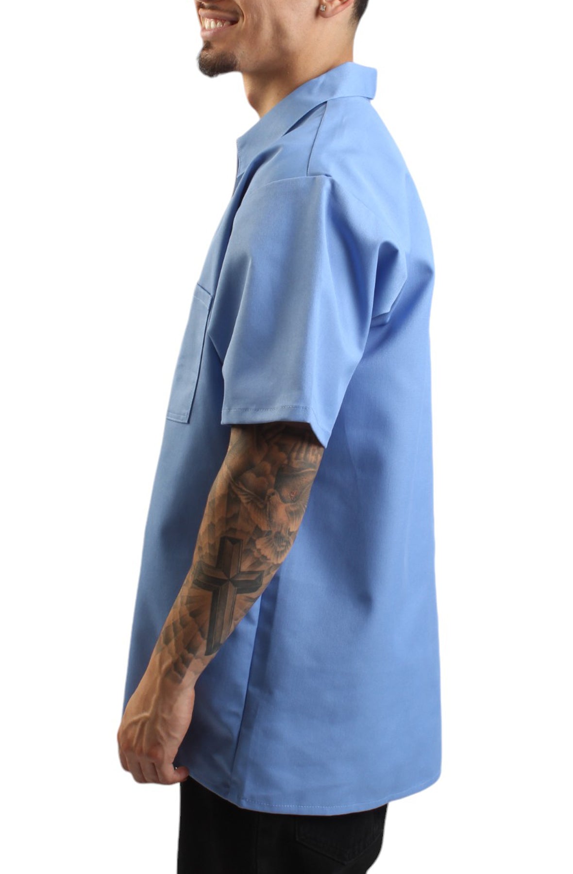 Stunning Short Sleeve Zip Work Shirt