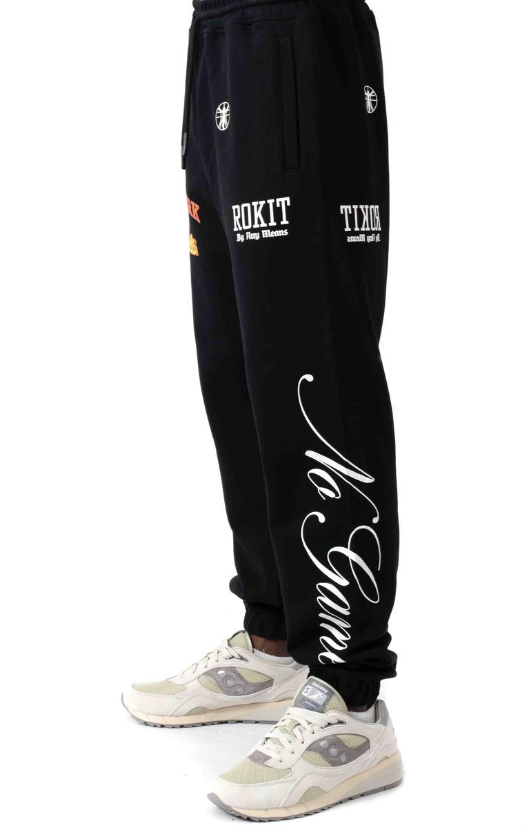 Rokit's Stunning Showdown Black Sweatpants