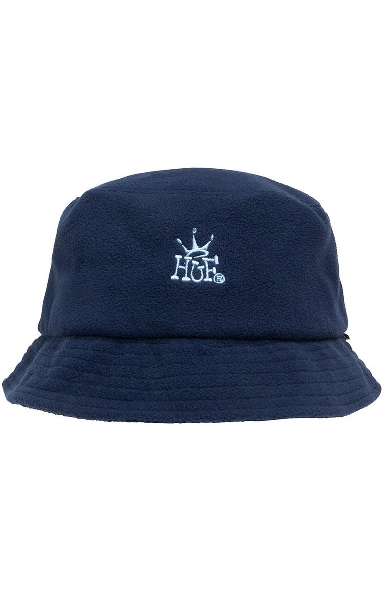 Huf's Navy Crown Fleece Bucket Hat: A 90s Streetwear Gem