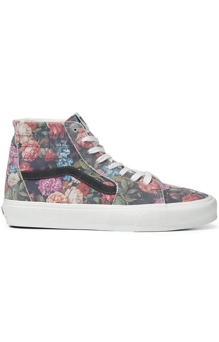 Vans Moody Floral Sk8-Hi Tapered Sneakers - Stylish Grey/White
