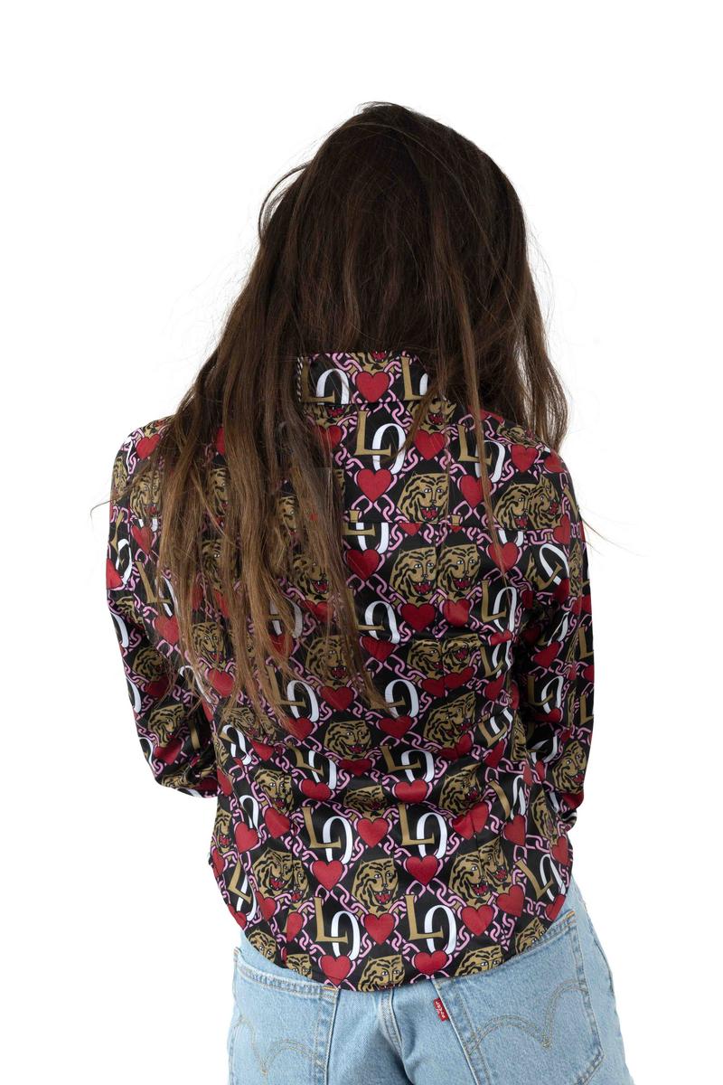 Stunning Oaf Tiger Crest Shirt by Lazy Oaf