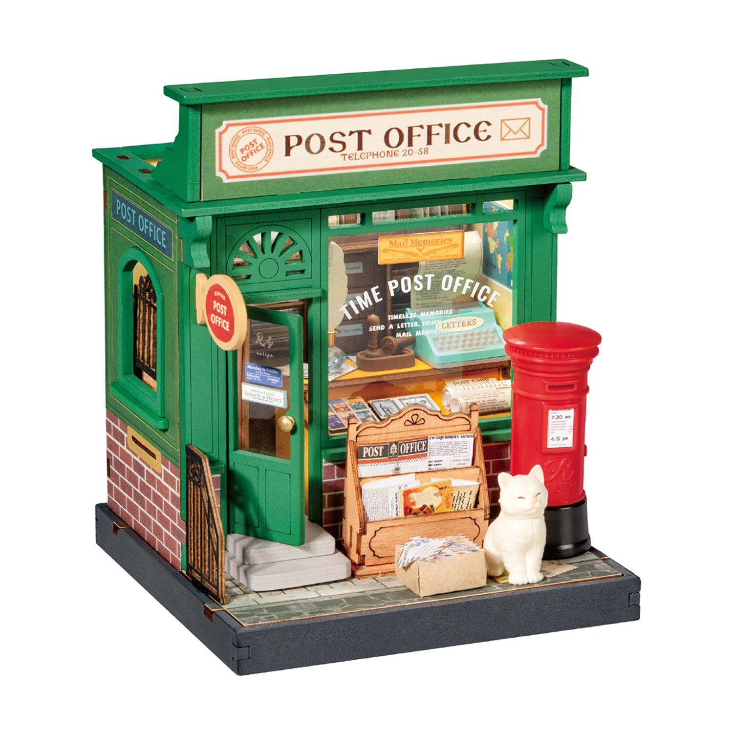 Rolife DIY Mini Century Post Office House