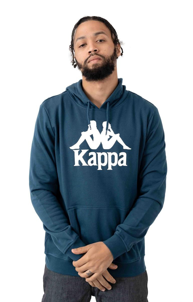 Gorgeous Kappa Authentic Zimim Blue/Dark White Pullover Hoodie