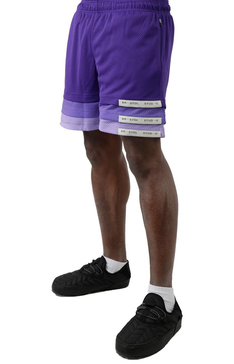 Stunning Purple Triple Hem Gradient Shorts - Grab Yours Now!
